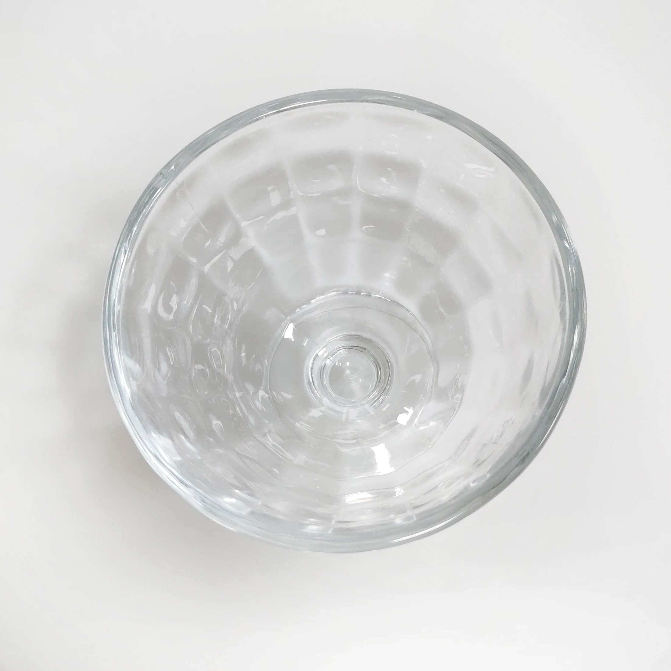 Glass Dessert Bowls 9 Oz Glass Ice Cream Sundae Cups with Vintage Diamond Pattern Footed Dessert Bowl Set for Sundae