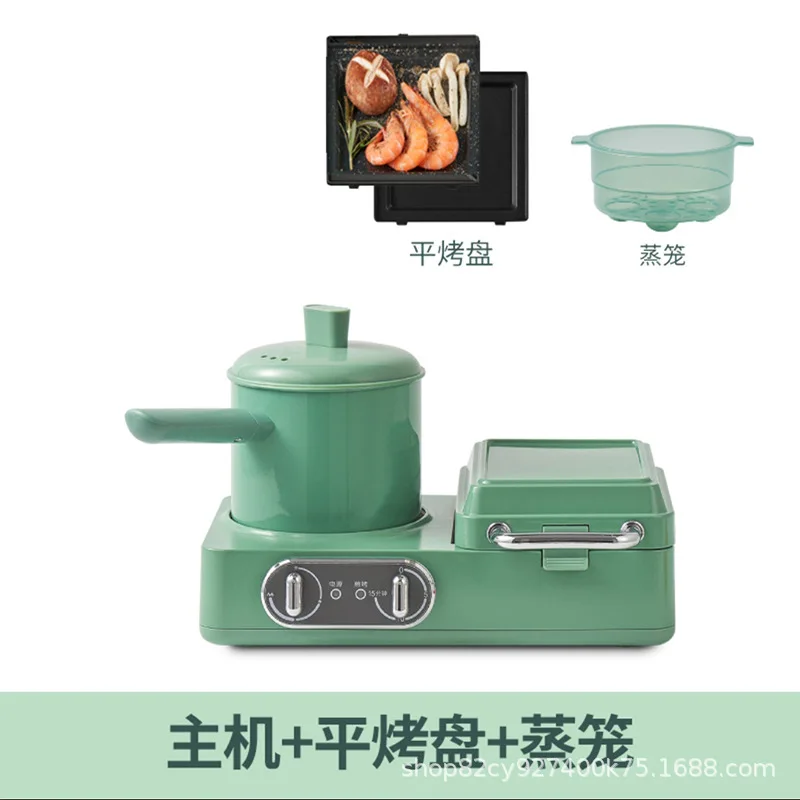 
Multifunction Breakfast Maker 3 in 1 Toaster Coffee Frying Pan 
