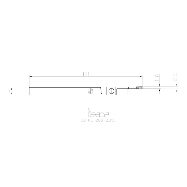 Iscar DGFHL 26B-2D50 цельный хвостовик с рукояткой держатели инструментов для пробивания и нарезки канавок высококачественные держатели инструментов
