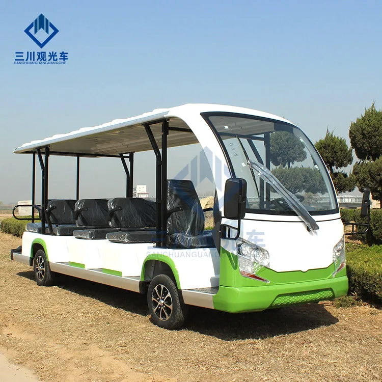 Высококачественный аттракцион для парка аттракционов, Электрический курортный автомобиль, экскурсионный автобус для продажи
