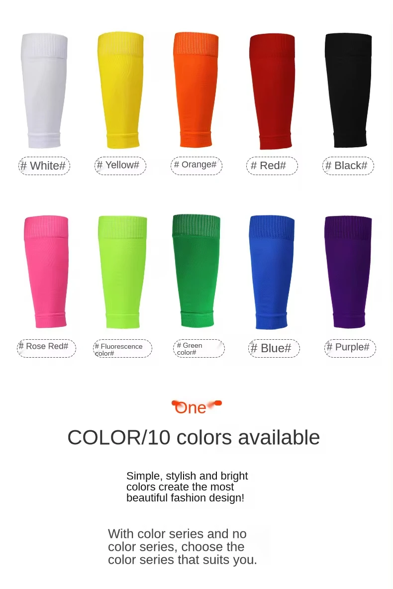 Manufacturer Personalized Adult Children Breathable Football Sleeves Elastic Calf Customized Soccer Shin Guard Socks