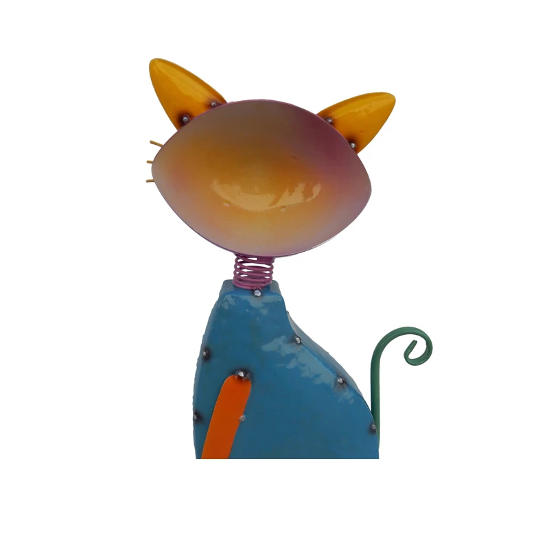 Colorful Garden Decor Durable Outdoor Statue Cute Cat Garden Ornament