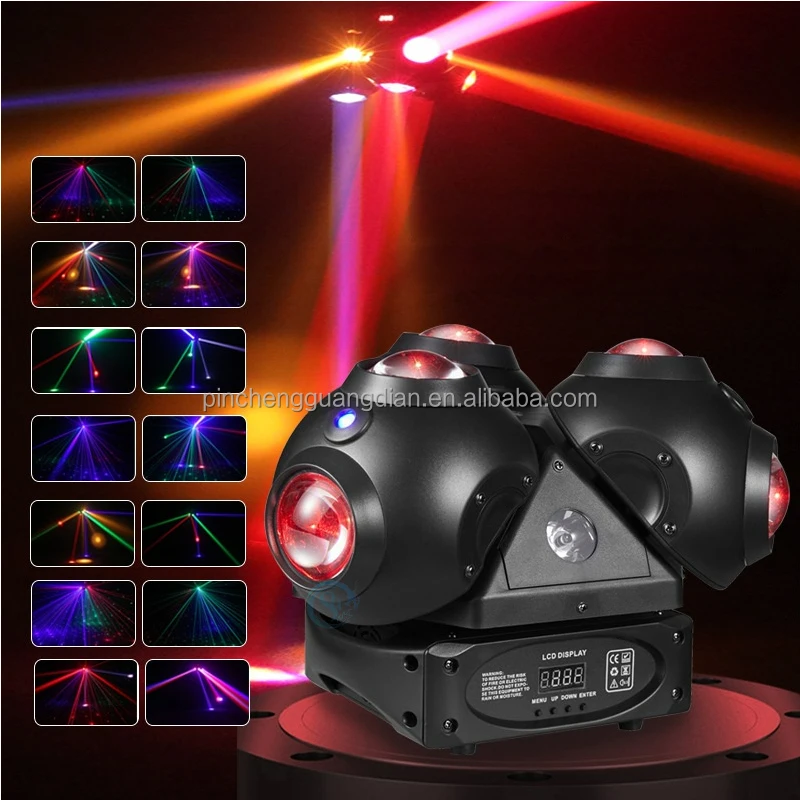 Новая Заводская 180 Вт светодиодная движущаяся головка Rgb лазерный стробоскоп 6*10 Rgbw тройной луч движущийся головной свет