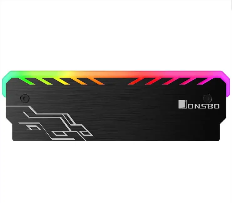 Desktop memory heat sink cooling vest RGB 256 Color Automatic Change Aluminum shell RAM Cooling Vest