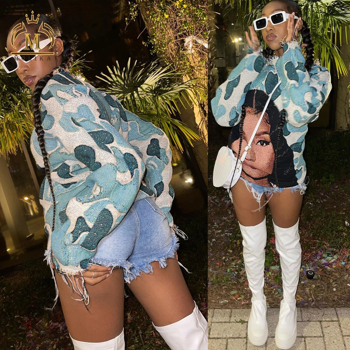 Trendy Fall Winter Sweatshirt Women Long Sleeve Print Loose Street Wear Casual Women Shirt Top Fashionable