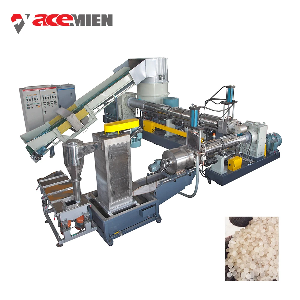 Пластиковые пакеты, полипропиленовое кольцо для резки, рециркуляция гранул, машина для грануляции пластика