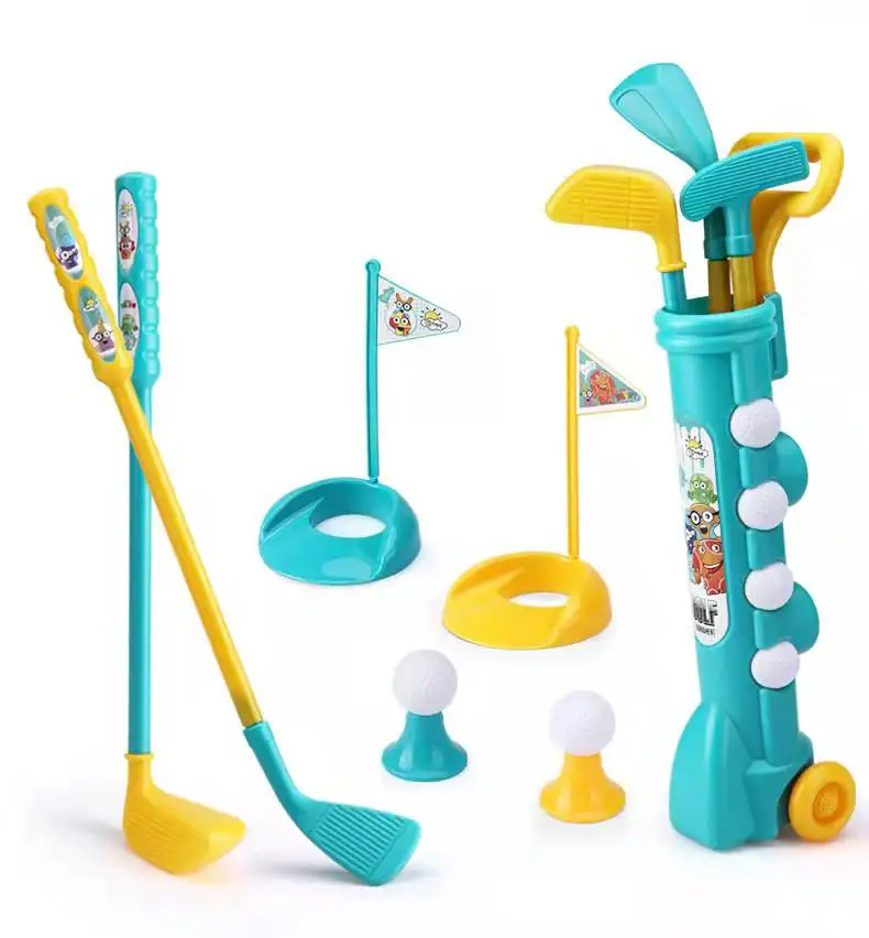 Kids Golf Clubs Set, Golf Toy with 1 Golf Cart, Early Educational, Outdoors Exercise Toy for Kid