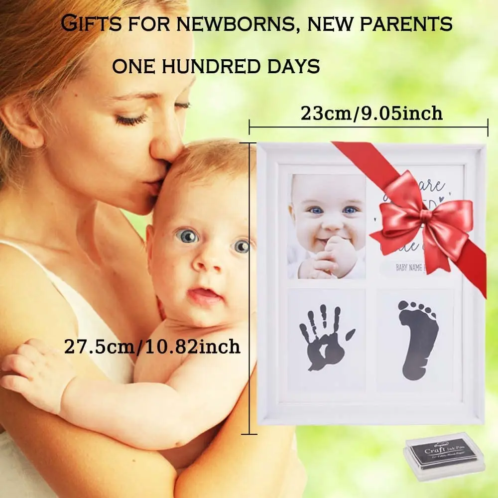 New Baby Footprint and Handprint Craft Ink Pad for Gift Fabric Wood Paper Love Letter Board Memory Frame Kit