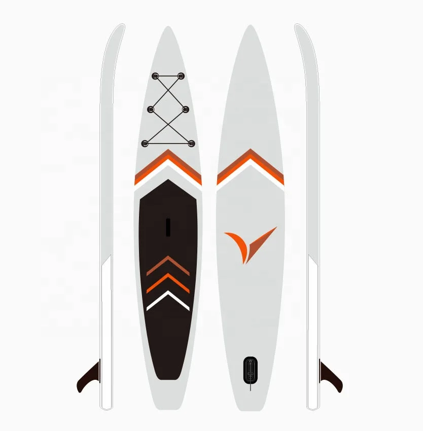 Drop shipping SUP Racing surfboard inflatable surfing board with fins