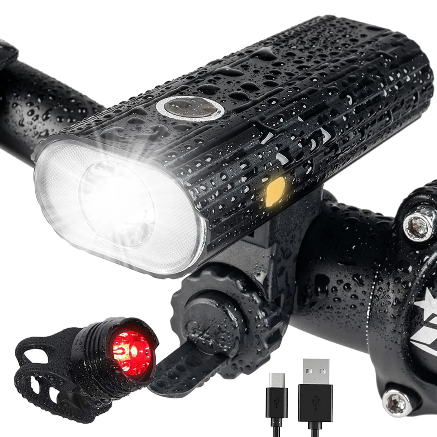 lights for bikes  Camping Waterproof  super bright  Bicycle lamp set bike led fog light  tail light bike