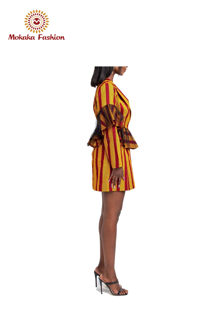 
High Quality Wholesale Custom Cheap casual African print Blaze Dress clothing ankara dress long sleeve 