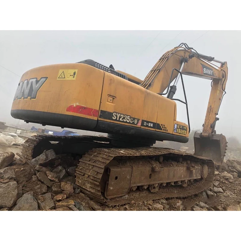 SY235C-9 Power Soil Tooth Cheap Price Chinese Ponton Extension Tracks Crawler Hydraulic Used Sany Digger Excavators