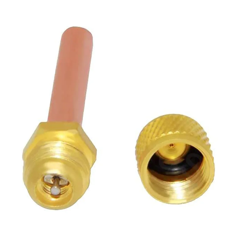 1/4 Inch Metal One-Way Air Conditioner Valve Refrigeration  Accessories Copper Tube OD Filling Access Valve Monodirectional