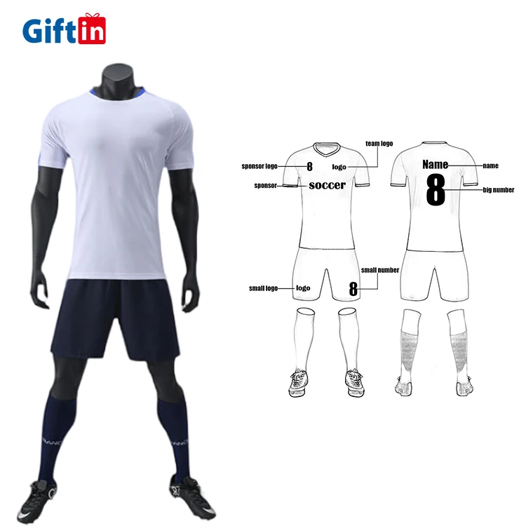 Football Kits Custom 150gsm Dry Fit American Sublimation Football Shirt Soccer Wear Mesh Jersey Blank Original Football Jersey
