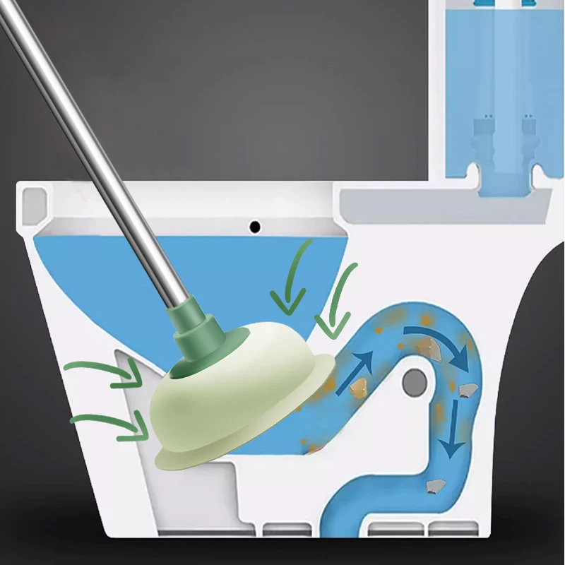 High quality bathroom products Enlarge the sucker high pressure rubber toilet plungers