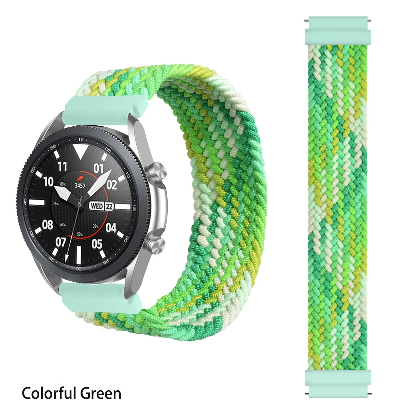 Braided Solo Loop band for Samsung Galaxy watch 4/classic/Active 2 Watchband 20mm 22mm Bracelet correa Amazfit GTS 2 mini strap
