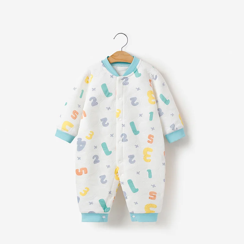 Cute Bear Knitted Clothing for Newborn Baby Boy 100% Cotton Unisex Spring Clothes Available for ODM Supply