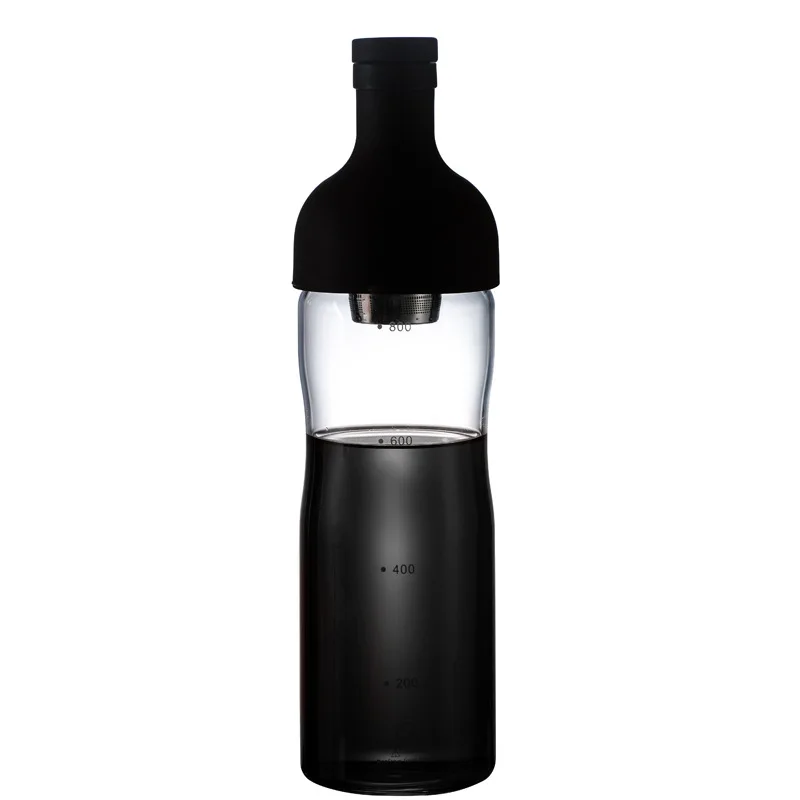 High Borosilicate Glass Cold Coffee and 800ML Tea Bottle Coffee Cold Brew Milk Juice Bottles with Filter