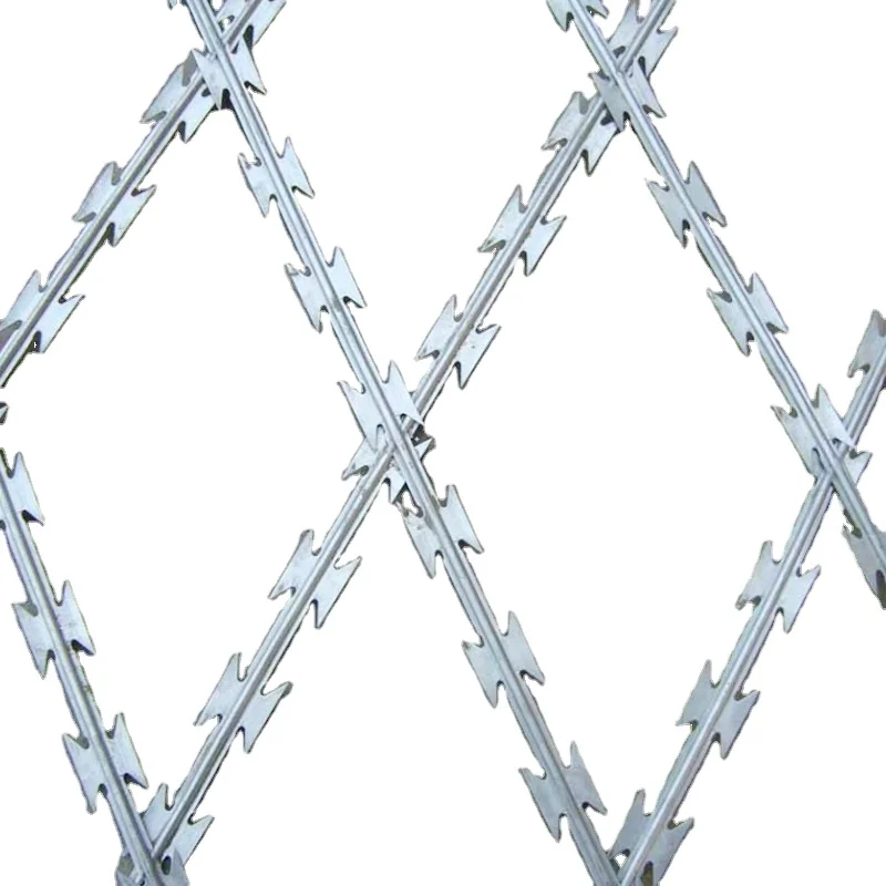 Snake barbed razor wire fence welded razor barbed wire mesh