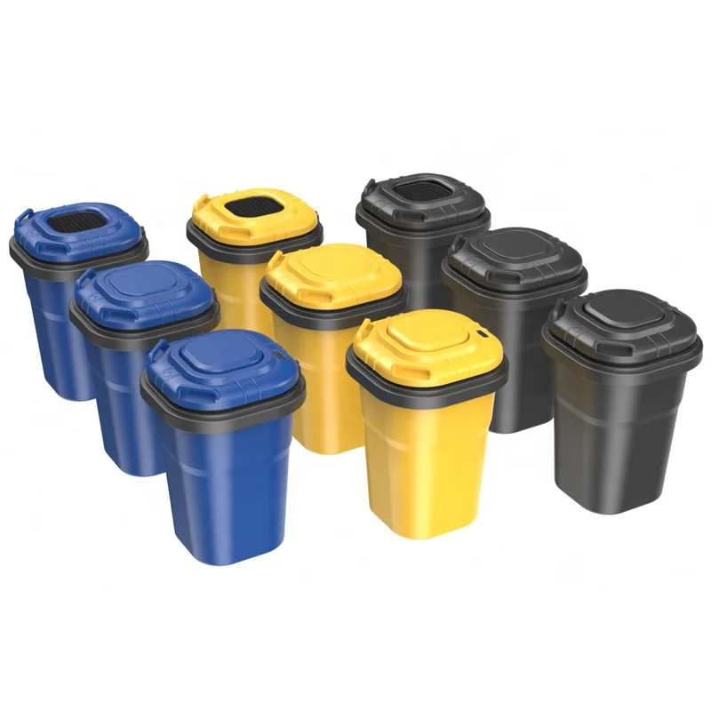 N19A Portable car ashtray with lid smell proof stainless steel LED ashtray for car accessories