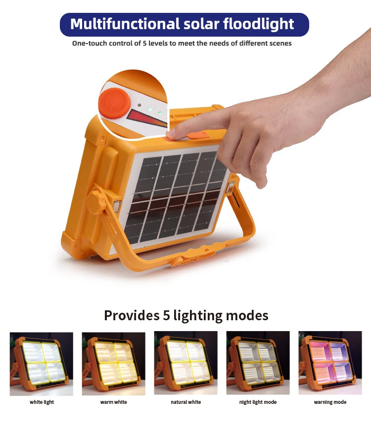 KEOU Rechargeable IP65 60W 100W 200W Portable Charger Flood Light