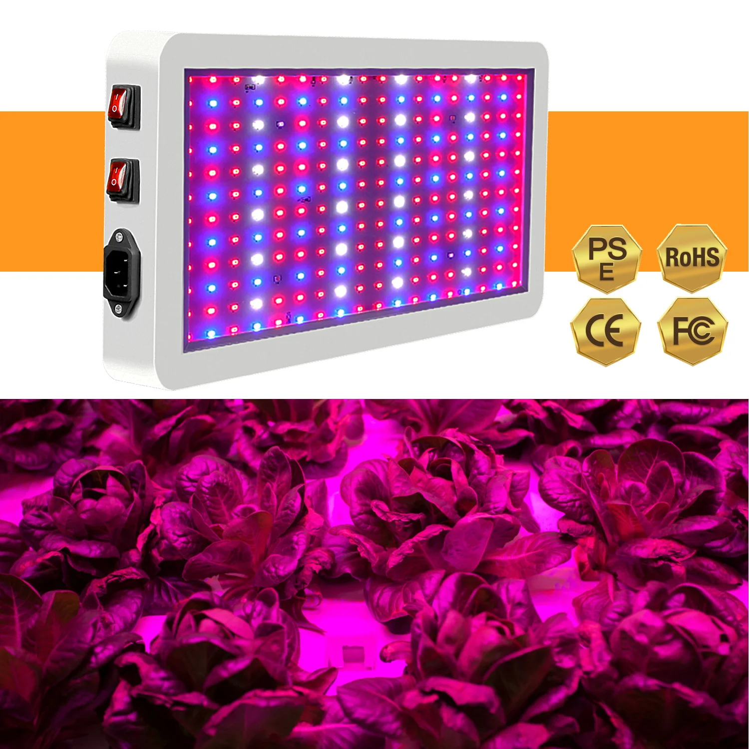 LED Grow Light 2000W Водонепроницаемый Phytolamp светодиодов чип обработки растений для роста бесплатная доставка 265V Полный спектр освещения