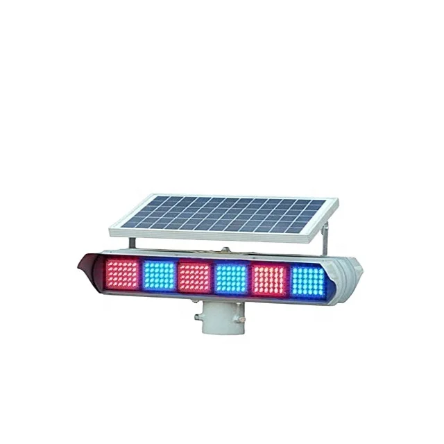 WS-B01 Double-Sided 6 Groups/Four Sides 6 Groups Solar LED Traffic Warning Light