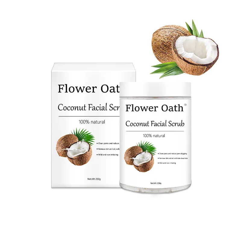 Coconut Scrub Body Scrub Facial Dead Sea Salt Exfoliation Whitening Moisturizing Anti-Cellulite Treatment Acne