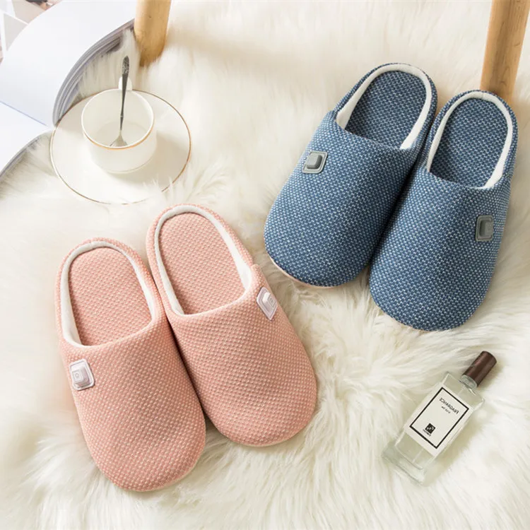 Женские удобные теплые тапочки из кораллового флиса с пенным наполнителем с эффектом памяти, плюшевая подкладка, слипоны, домашние тапочки с подогревом