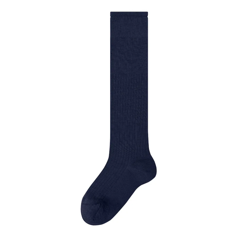 Wholesale Wool Elastic Knee High Compression Athletic Socks Comfortable Solid-Color Socks for Women