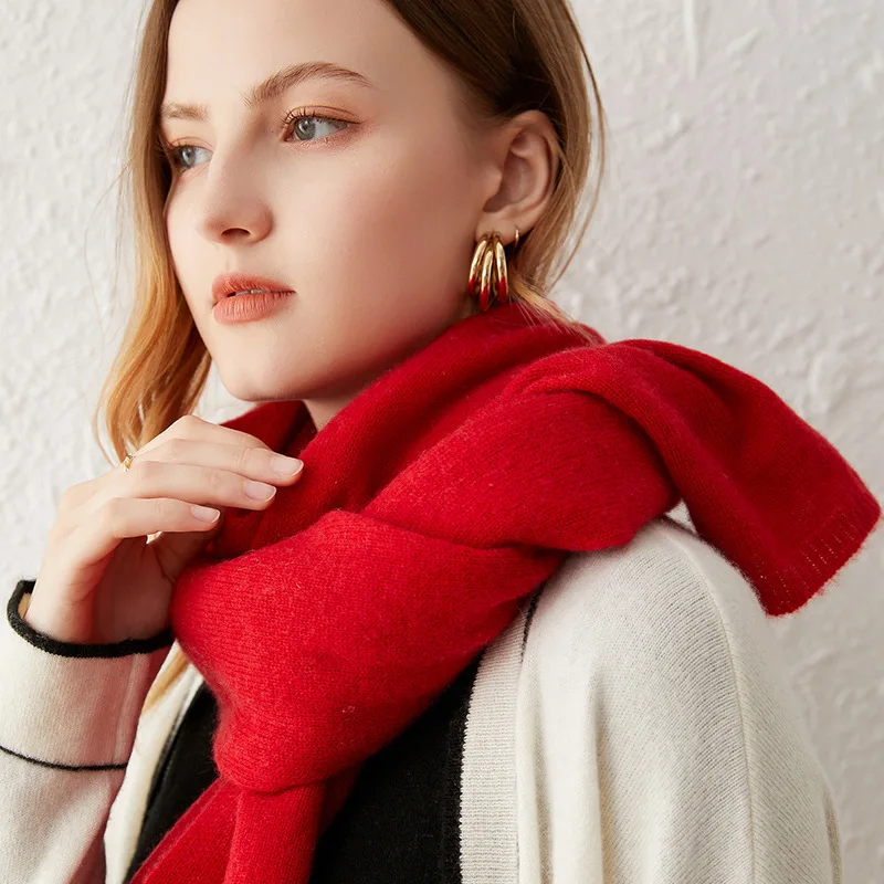 AW Outdoor Wear cashmere scarves solid color fashion knitted other scarves & shawls