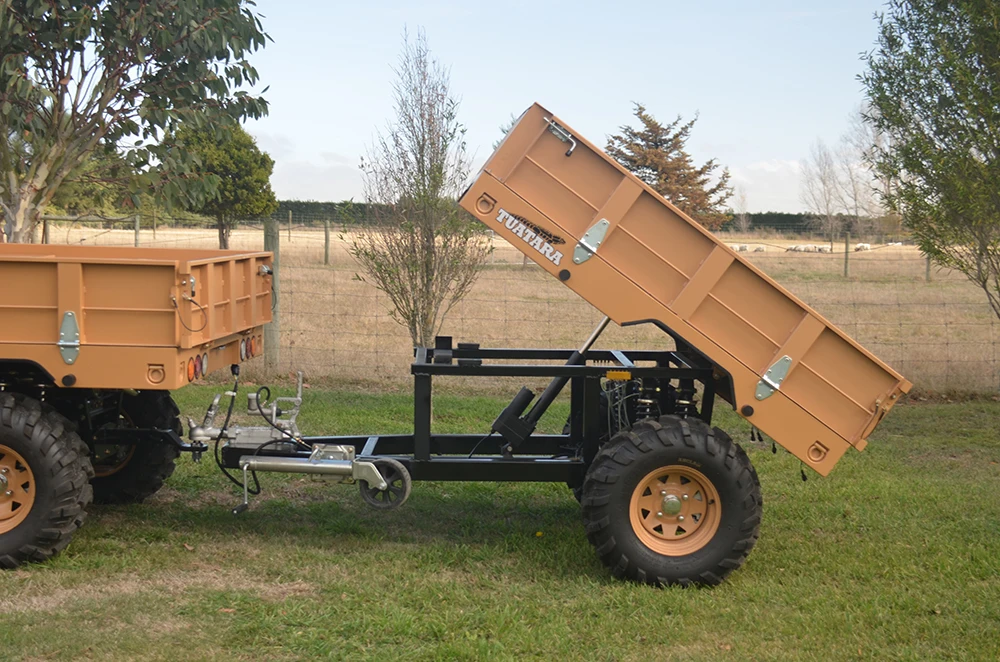 High Quality Small Farm Vehicle 4x4 Simple Atv Trailer Semi Dump For Agriculture Hunting Purposes