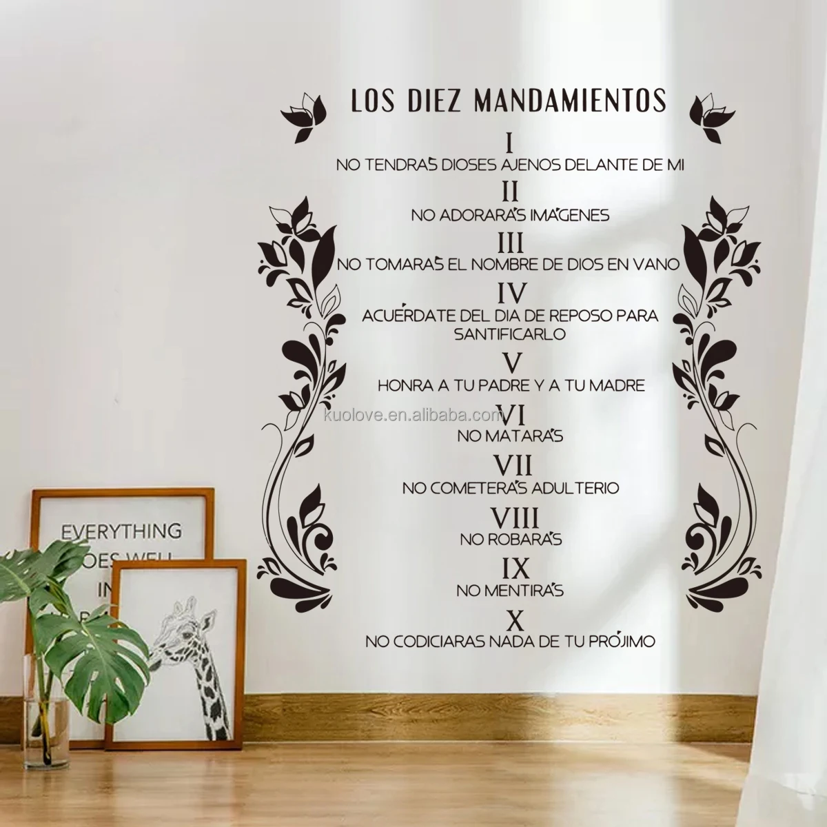 Simple black butterfly foreign inspirational slogan wall stickers living room bedroom decoration wallpaper self-adhesive sticker