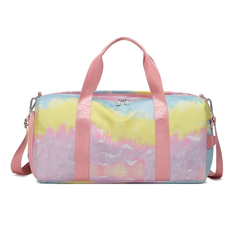 Girls Overnight Dance Duffle Bag Kids Sports Gym Travel Bags for Girls Teens Gymnastics Ballet Bag with Shoe Compartment