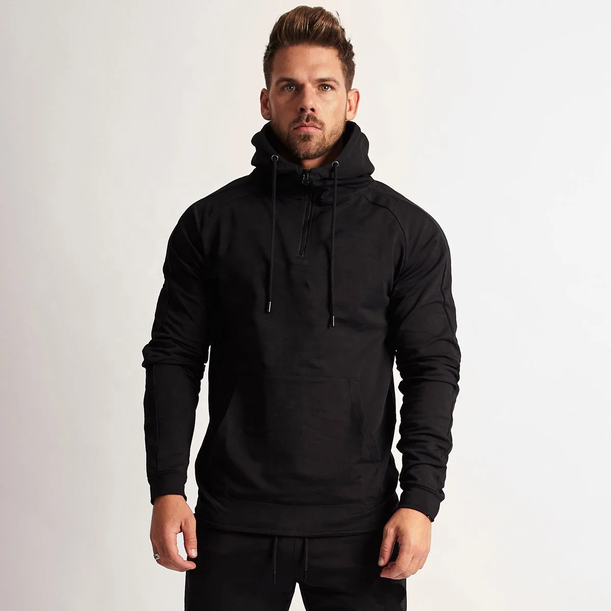 
Plain Pullover Hoody Hooded Top Hoodie for Mens and Ladies Hooded Sweatshirts 