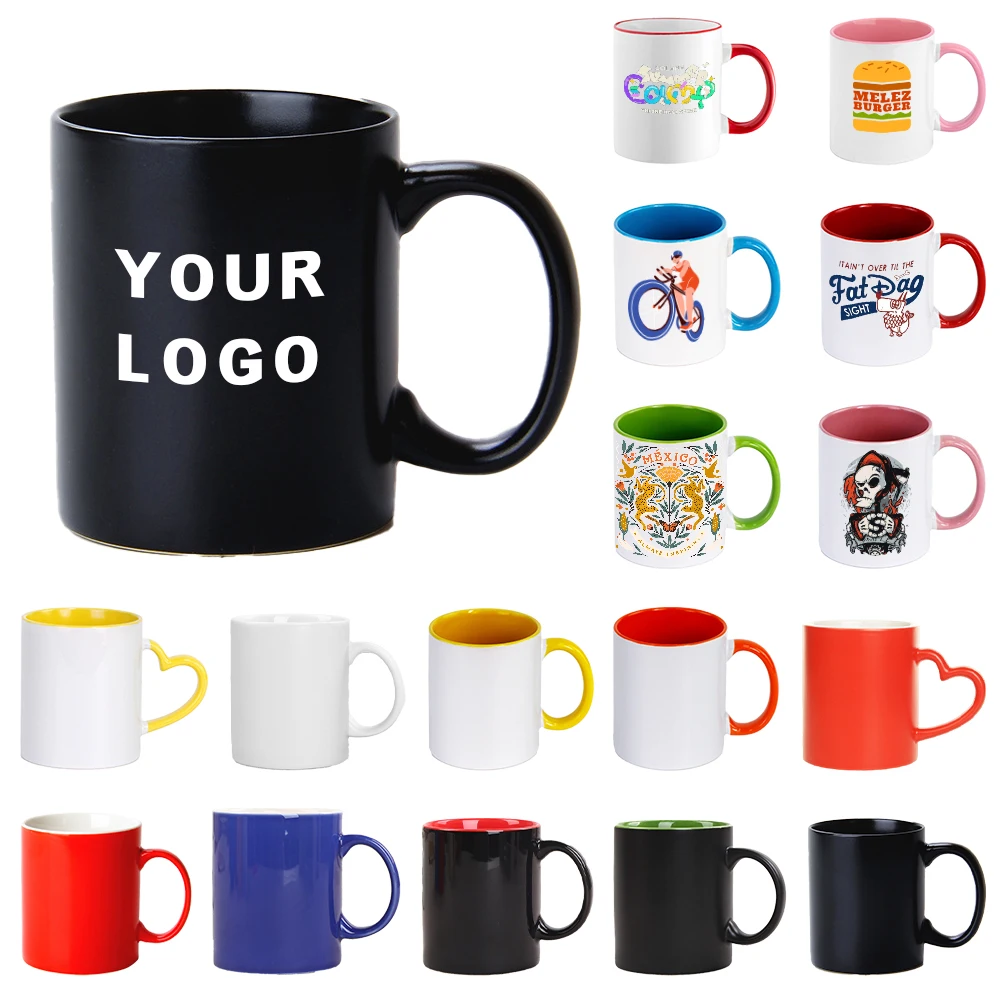 Factory Price Colorful Beer Mugs For Printing High Quality Custom Mugs 11Oz White Sublimation Ceramic Coffee Mug