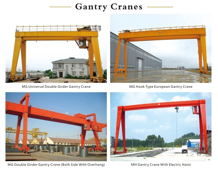 Hot Sale Single Double Gantry Crane Marble Lifting Crane 5 Ton 20 Ton Outdoor Provided 3 Phase 380V 50hz or Be Customized 200