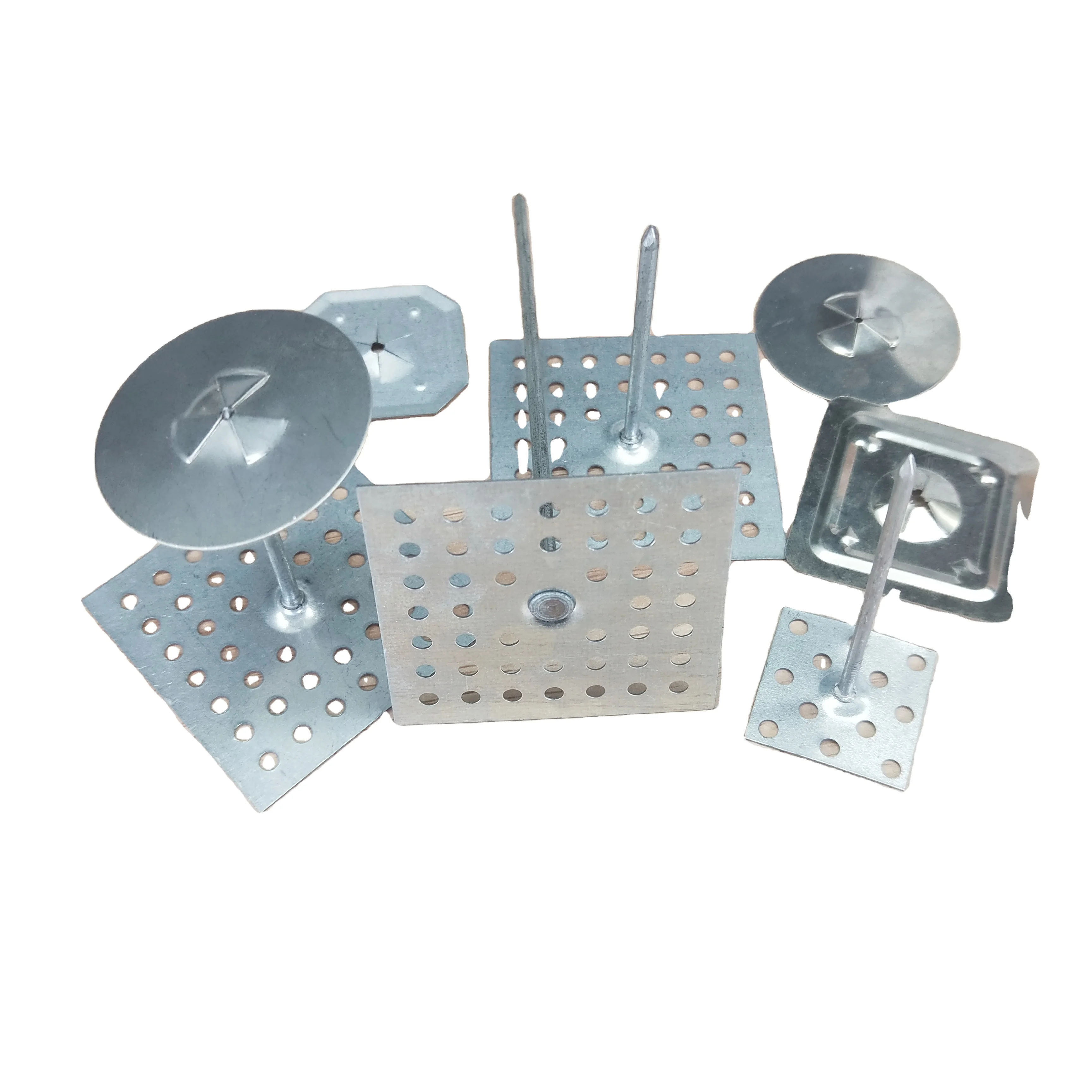 Factory Wholesales Metal Insulation Hanger Pins Perforated Self Adhesive Insulation Pin