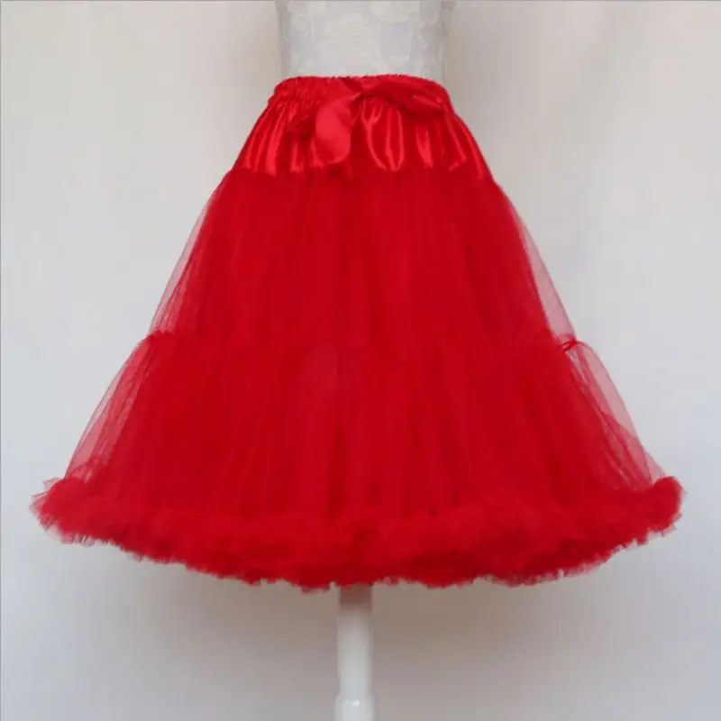 Factory Direct Mesh Girls Women Adult Pettiskirt Party Dance Translucent  Skirt Petticoat Puffy Tulle 3 Layers Tutu Skirt