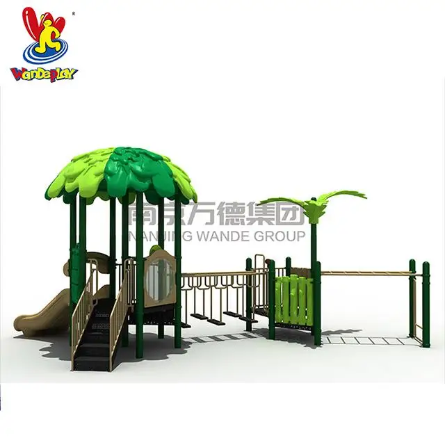 Tree House Outdoor Playground Equipment Amusement Park Slides for Kids