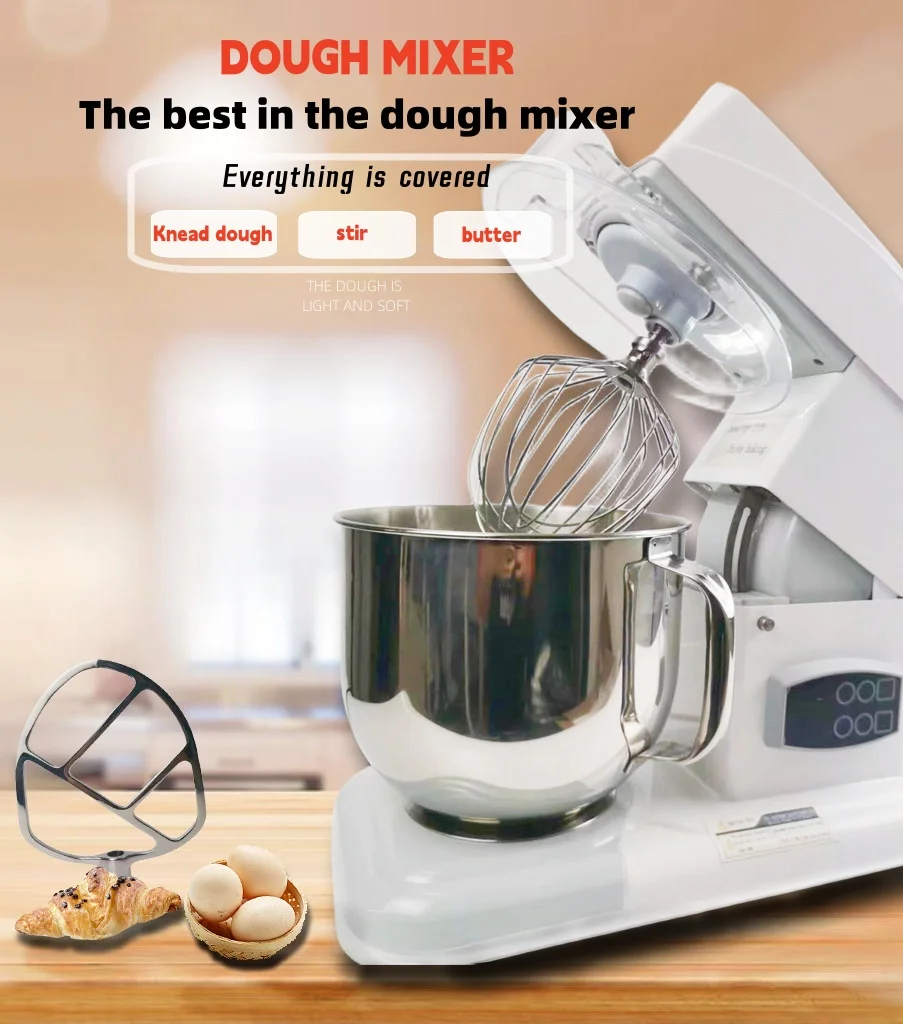 Hot Heavy Duty 550W Stand Mixer Baking Bread and Pasta Machine 7L Home Kitchen 4-speed Tilt-head Cake Food Mixer