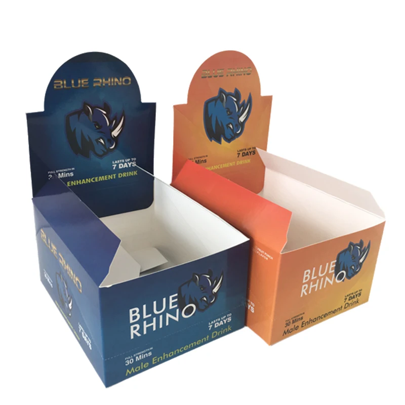 Customized Logo Printed Supermarket Display Paper Box Retail Cardboard Paper Packaging Box for Drinks