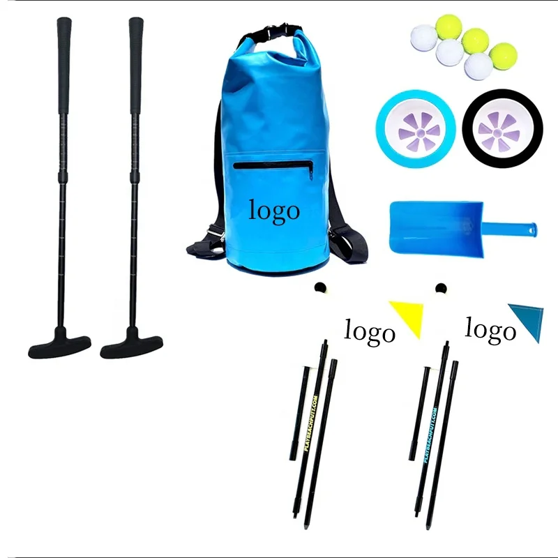 Portable Detachable Golf Flagsticks Putting Green Flags for Driving Range Outdoor Backyard Beach Putt Putters suit