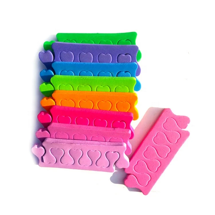 Professional Pedicure Salon Soft EVA Foam Finger UV Gel Polish Nail Toe Separator Pedicure Soft EVA Foam Nail Finger Gel Polish
