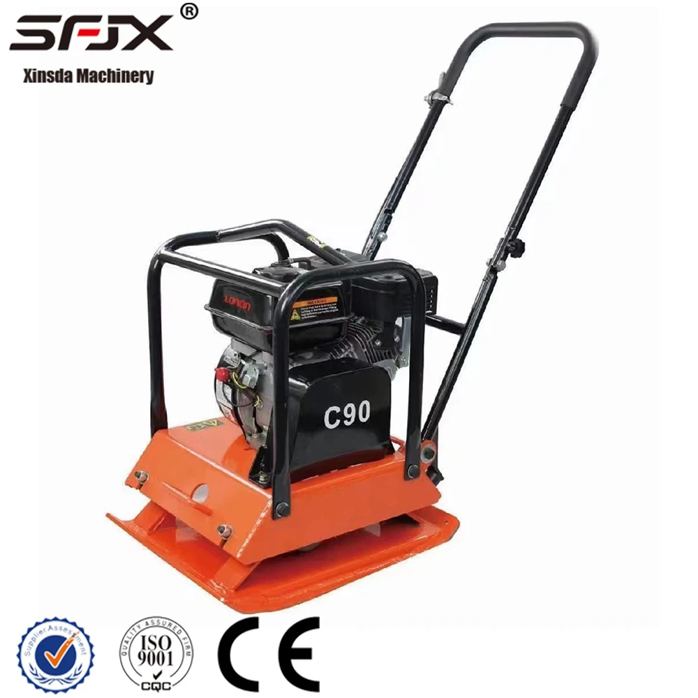 Factory Wholesale C120T Gasoline Asphalt Vibrating Plate Compactor Manufacturer Petrol Plate Compactor