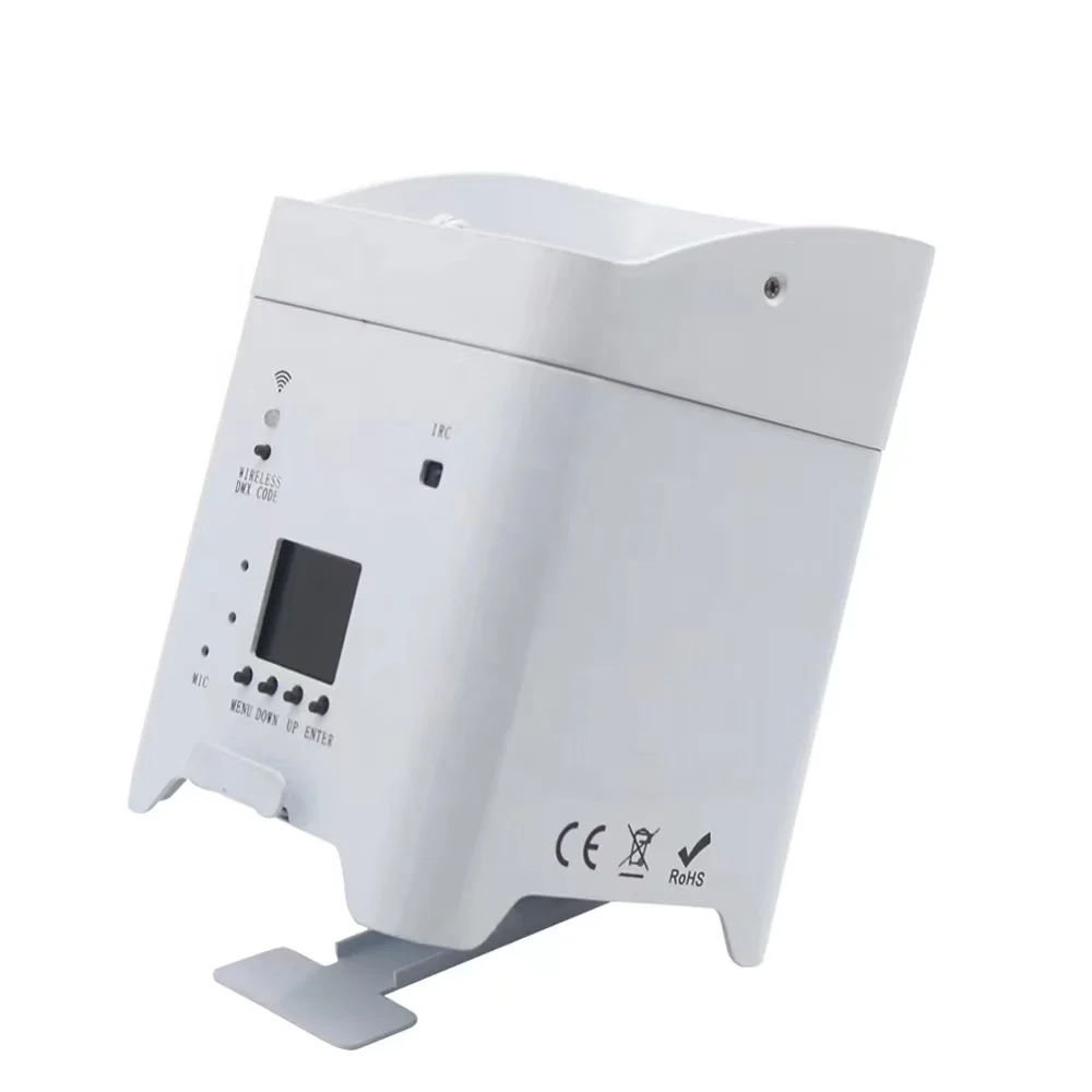 Wifi Wireless Control DMX 6*18W RGBWA UV 6in1 Battery Powered Uplight LED Par Light for Wedding DJ Party Bar