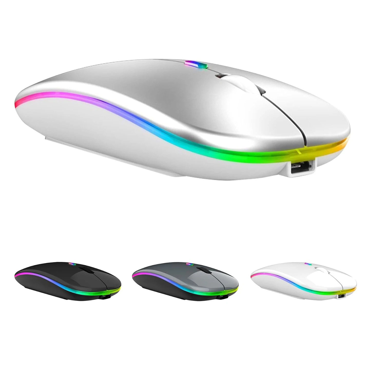 Современная Высокая dpi bluetooth 5,2 мышь sem fio recarregavel rgb 2,4g двойной режим Беспроводная bluetooth мышь для ноутбука