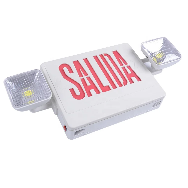 Emergency Luminous Escape Evacuation Lamp Red/Green Exit Combo Led Sign With Emergency Light