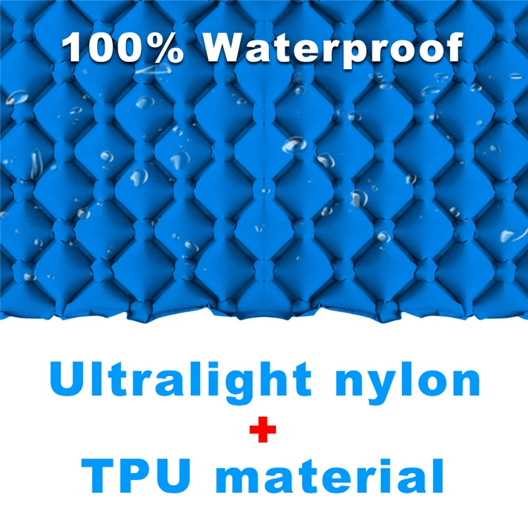 HOMFUL ultralight camping pad inflatable sleeping mat with pillow attached