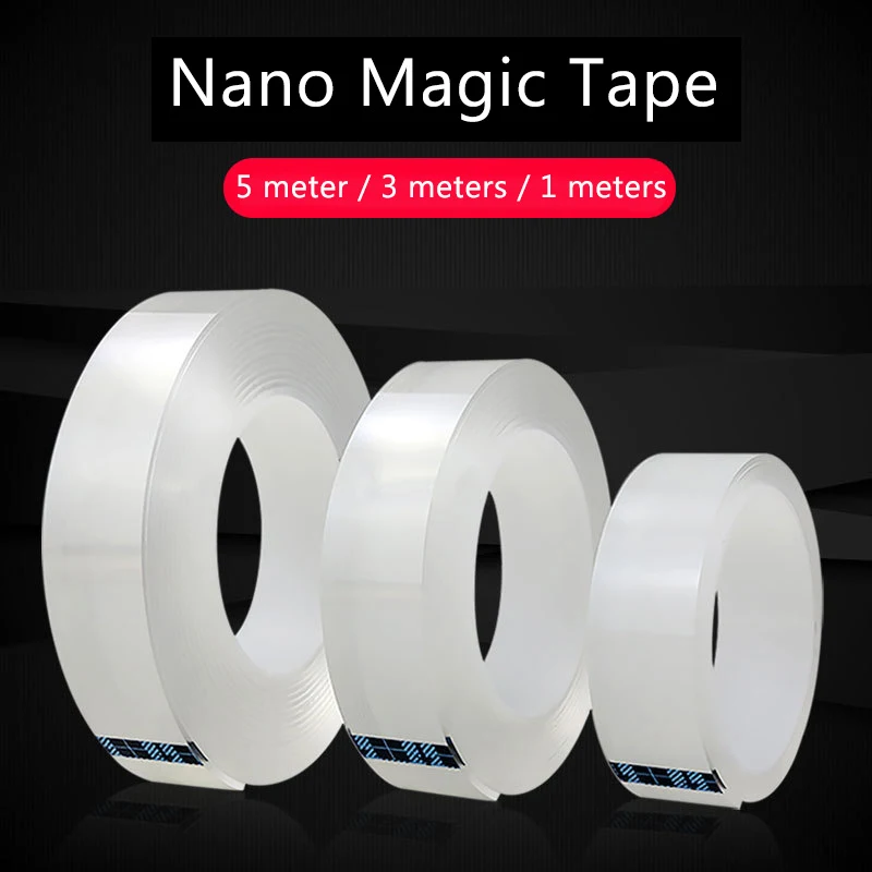 Free Sample Offered 1mm 2mm Thickness Colorful Hundred Times Use Double Tape Nano